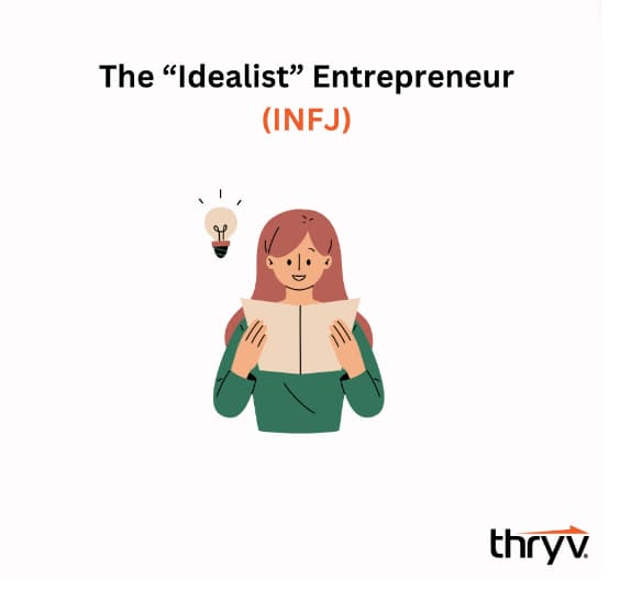 INFJ entrepreneur personality type MBTI